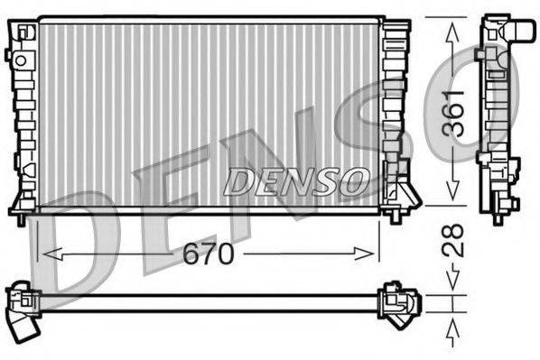 NPS DRM07020 Радіатор, охолодження двигуна