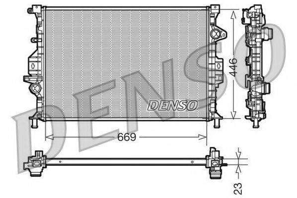 NPS DRM10077 Радіатор, охолодження двигуна