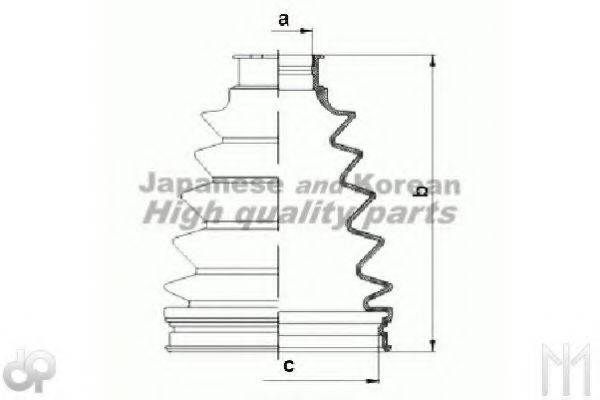 ASHUKI 08583102 Комплект пильника, приводний вал