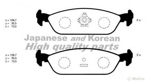 ASHUKI D09171 Комплект гальмівних колодок, дискове гальмо