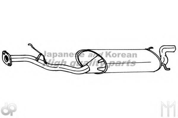 ASHUKI H28185 Глушник вихлопних газів кінцевий