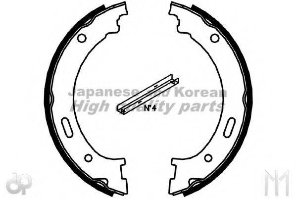 ASHUKI HRK13124 Комплект гальмівних колодок