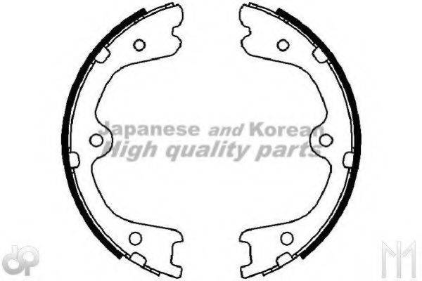 ASHUKI N01157 Комплект гальмівних колодок, стоянкова гальмівна система