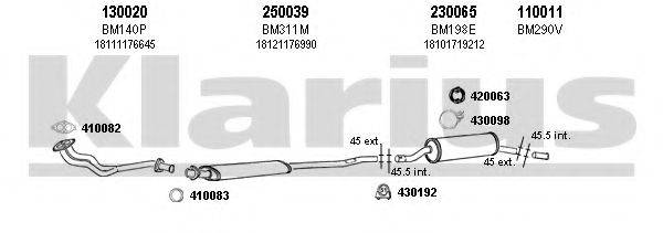 KLARIUS 060230E Система випуску ОГ