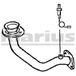 KLARIUS 301099 Труба вихлопного газу