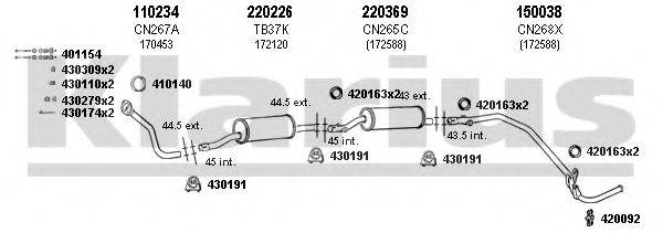 KLARIUS 630282E Система випуску ОГ