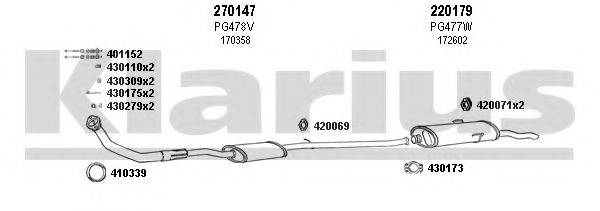 KLARIUS 630392E Система випуску ОГ