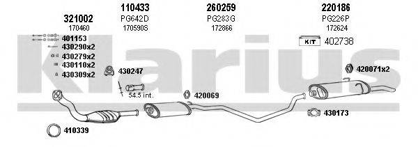 KLARIUS 630395E Система випуску ОГ