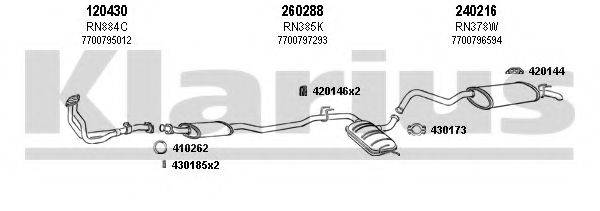 KLARIUS 720336E Система випуску ОГ
