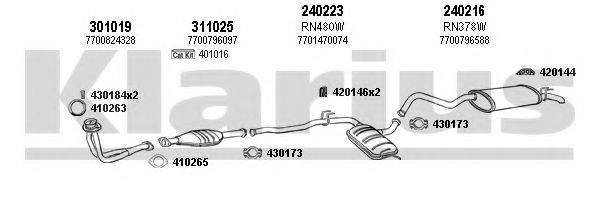 KLARIUS 720348E Система випуску ОГ