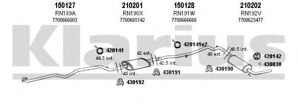 KLARIUS 720496E Система випуску ОГ