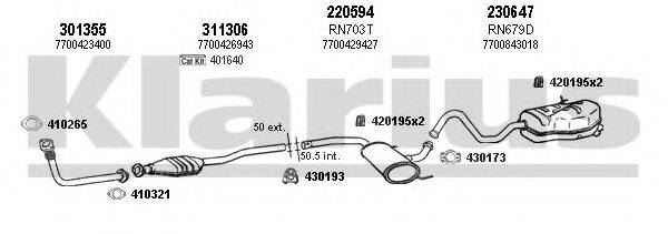 KLARIUS 720749E Система випуску ОГ