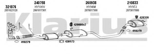 KLARIUS 450061E Система випуску ОГ