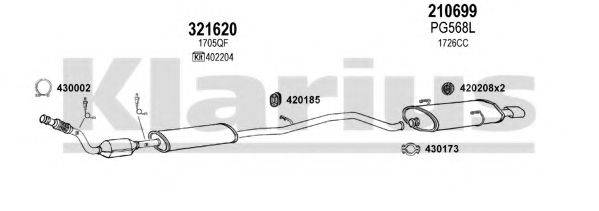 KLARIUS 630777E Система випуску ОГ