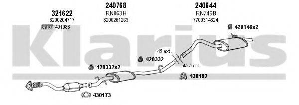 KLARIUS 720868E Система випуску ОГ