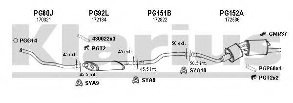 KLARIUS 630076U Система випуску ОГ