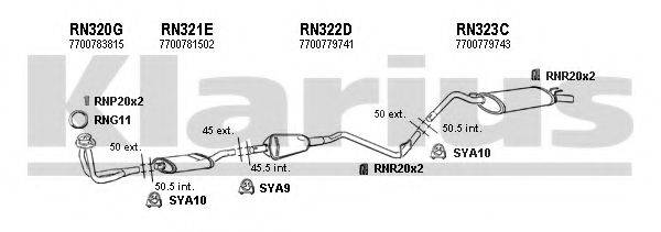 KLARIUS 720107U Система випуску ОГ