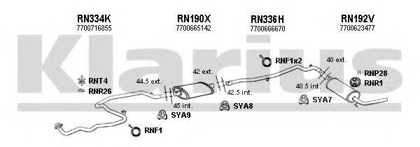KLARIUS 720538U Система випуску ОГ