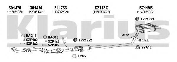 KLARIUS 820109U Система випуску ОГ