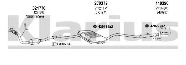 KLARIUS 960348E Система випуску ОГ