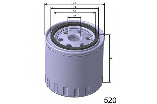 MISFAT Z198 Масляний фільтр