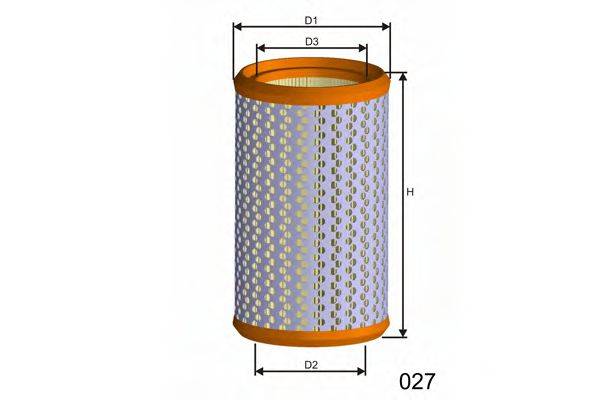 MISFAT R272 Повітряний фільтр