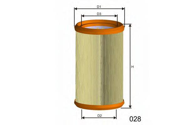 MISFAT RM747 Повітряний фільтр