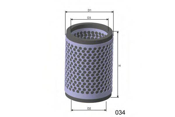 MISFAT R061 Повітряний фільтр