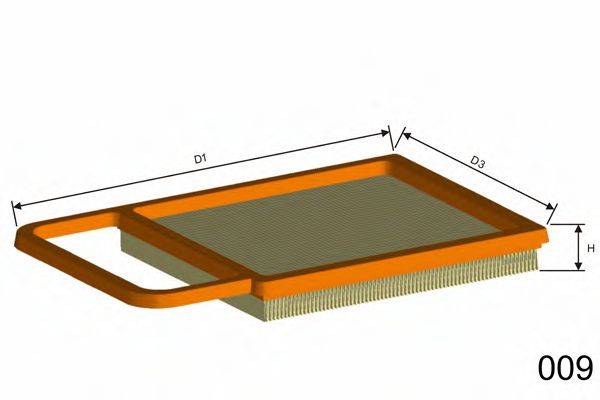 MISFAT P520A Повітряний фільтр