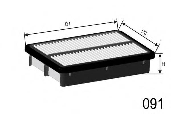 MISFAT P509 Повітряний фільтр