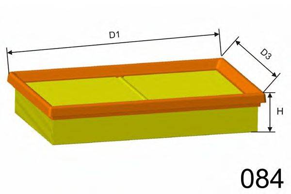 MISFAT P384 Повітряний фільтр