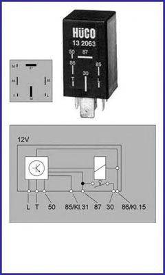 HITACHI 132063 Реле, система розжарювання