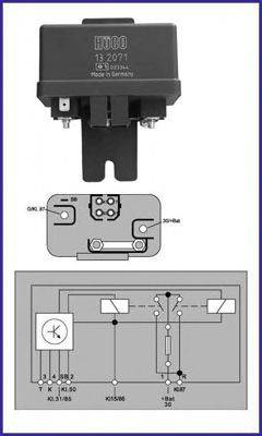 HITACHI 132071 Реле, система розжарювання