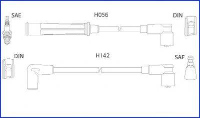 HITACHI 134439 Комплект дротів запалювання