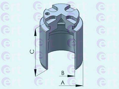 ERT 151078C Поршень, корпус скоби гальма