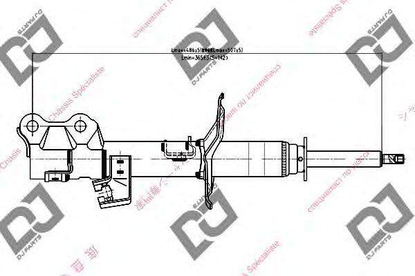 DJ PARTS DS1106GS Амортизатор