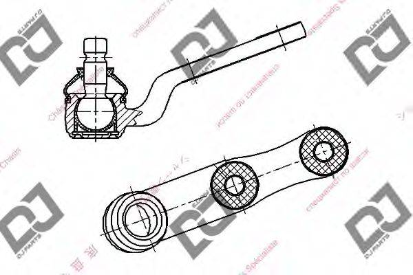 DJ PARTS DB1249 несучий / напрямний шарнір