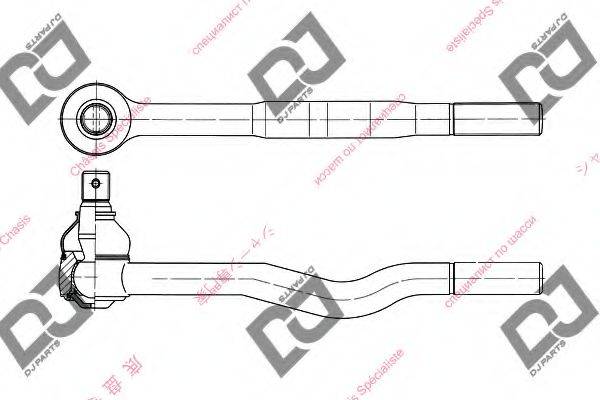 DJ PARTS DE1238 Наконечник поперечної кермової тяги