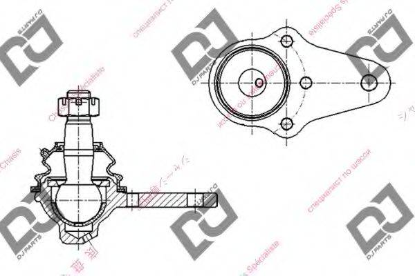 DJ PARTS DB1147 несучий / напрямний шарнір