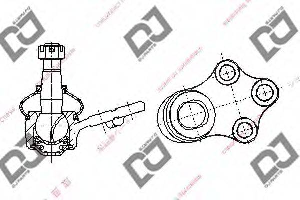 DJ PARTS DB1027 несучий / напрямний шарнір