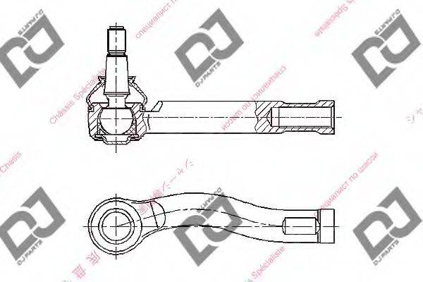 DJ PARTS DE1092 Наконечник поперечної кермової тяги