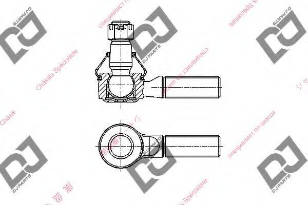 DJ PARTS DE1233 Наконечник поперечної кермової тяги