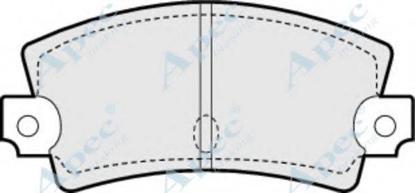 APEC BRAKING PAD286 Комплект гальмівних колодок, дискове гальмо