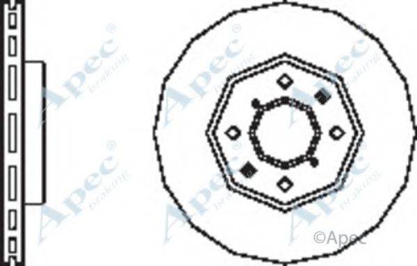 APEC BRAKING DSK2505 гальмівний диск