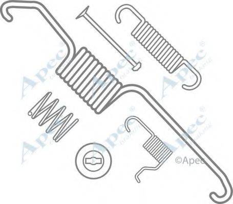 APEC BRAKING KIT877 Комплектуючі, гальмівна колодка