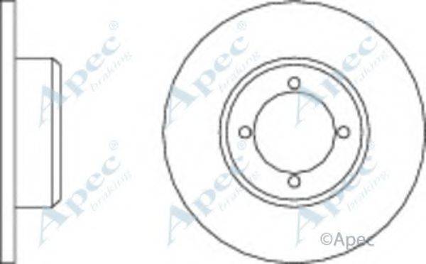 APEC BRAKING DSK210 гальмівний диск