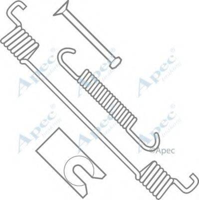 APEC BRAKING KIT983 Комплектуючі, гальмівна колодка