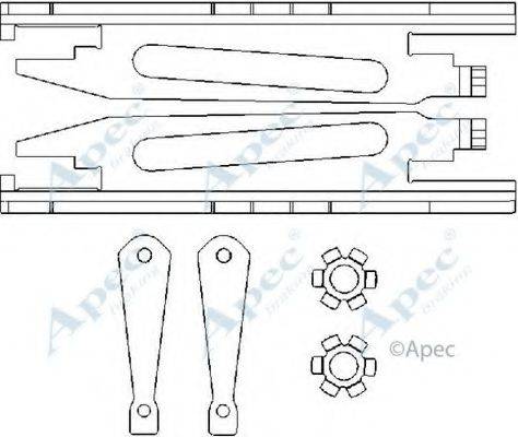 APEC BRAKING ADB3011 Система тяг та важелів, гальмівна система