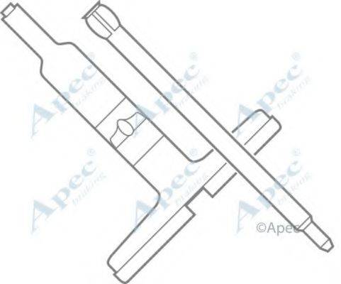 APEC BRAKING KIT1001 Комплектуючі, гальмівні колодки