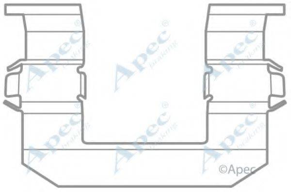 APEC BRAKING KIT1026 Комплектуючі, гальмівні колодки